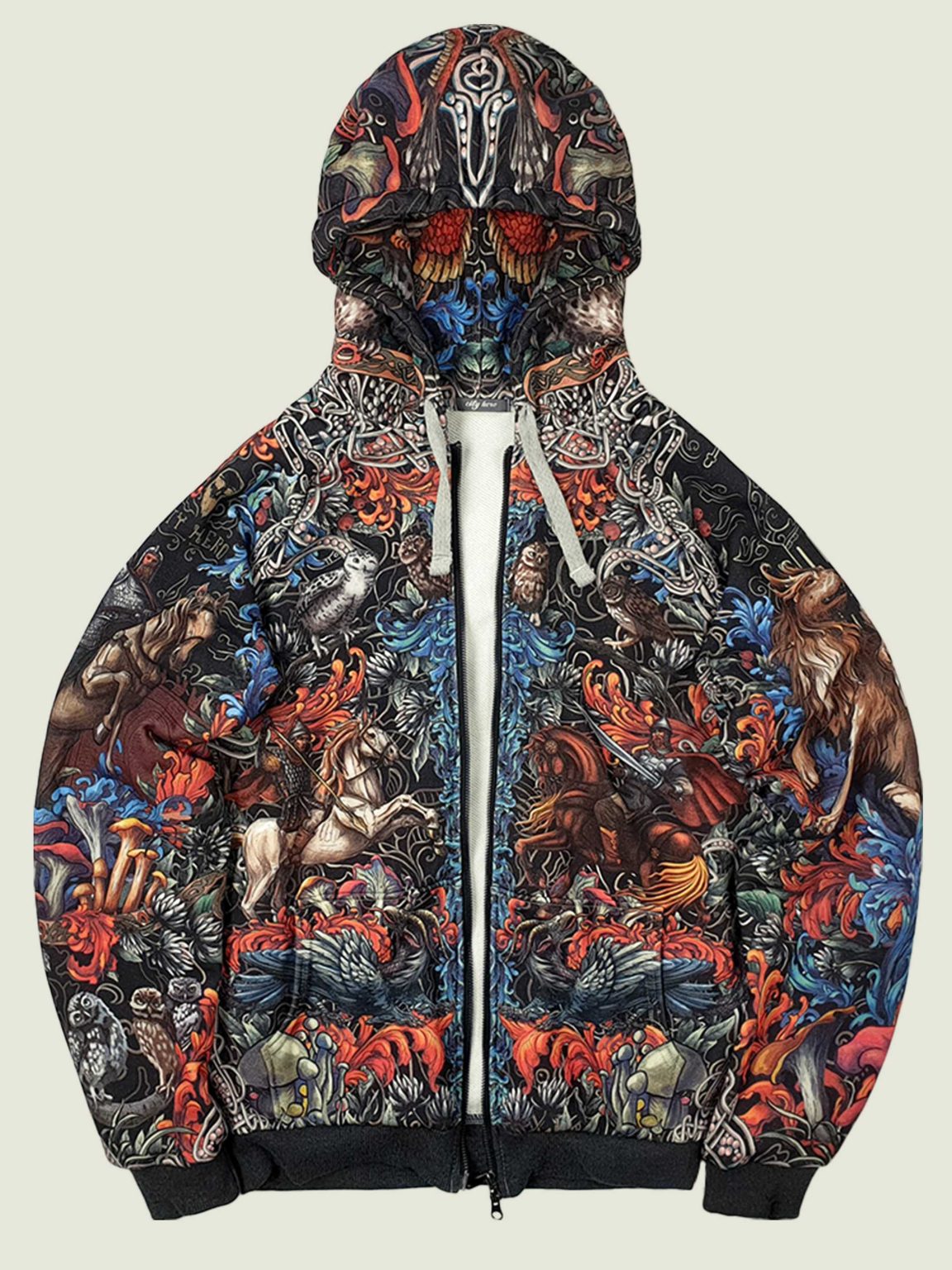 chernaya solyanka hoodie na molnii 1