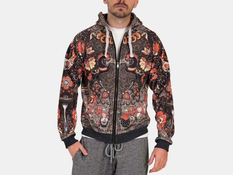 ХОХЛОМА [ХУДИ НА МОЛНИИ УНИСЕКС]