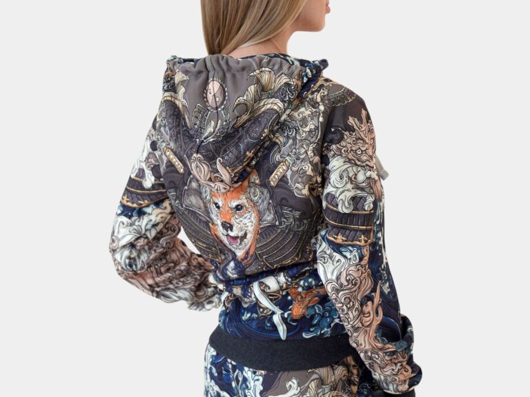 AKITA SAMURAI BLUE [ХУДИ НА МОЛНИИ УНИСЕКС]