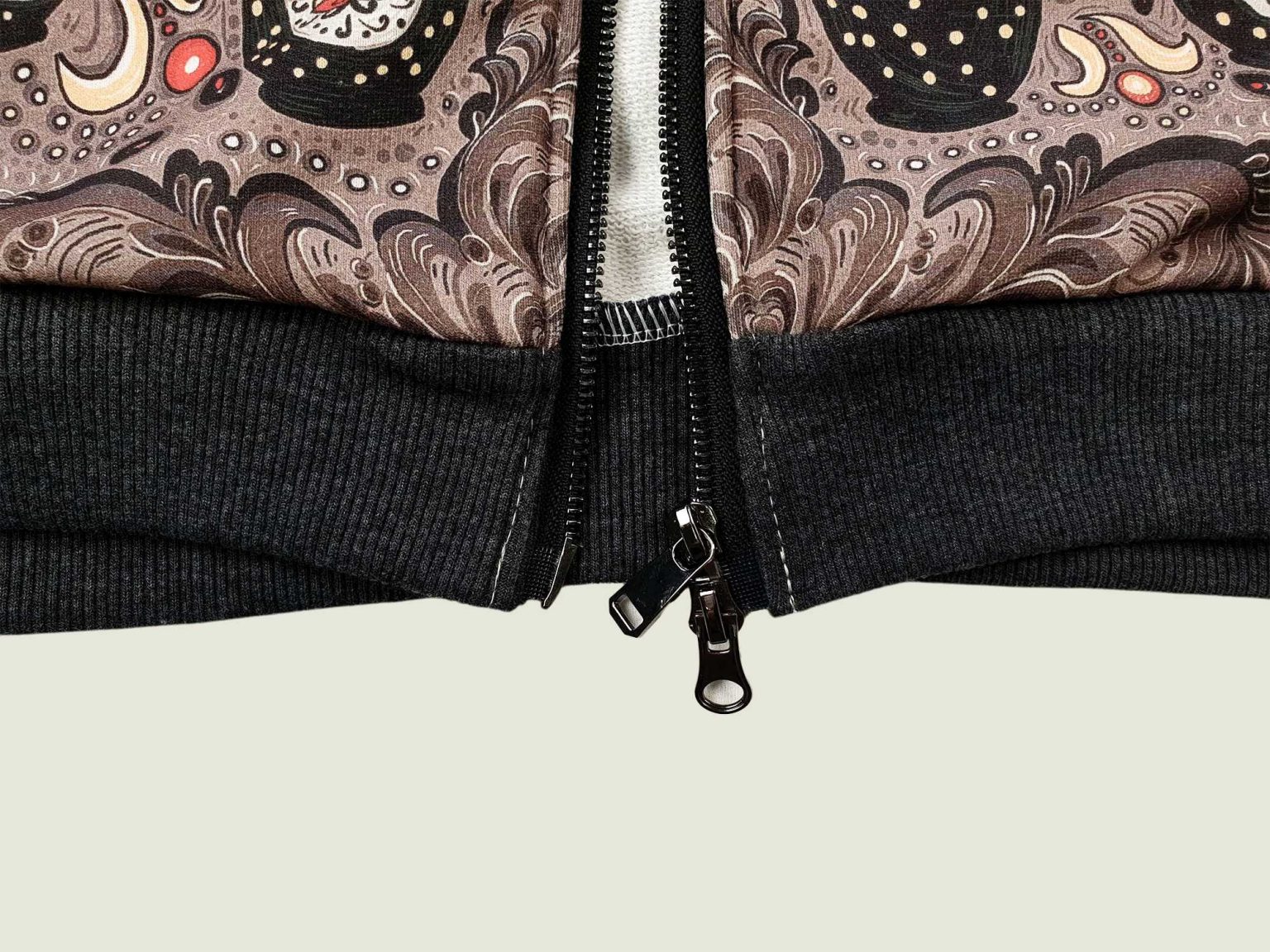 hohloma hoodie na molnii 8