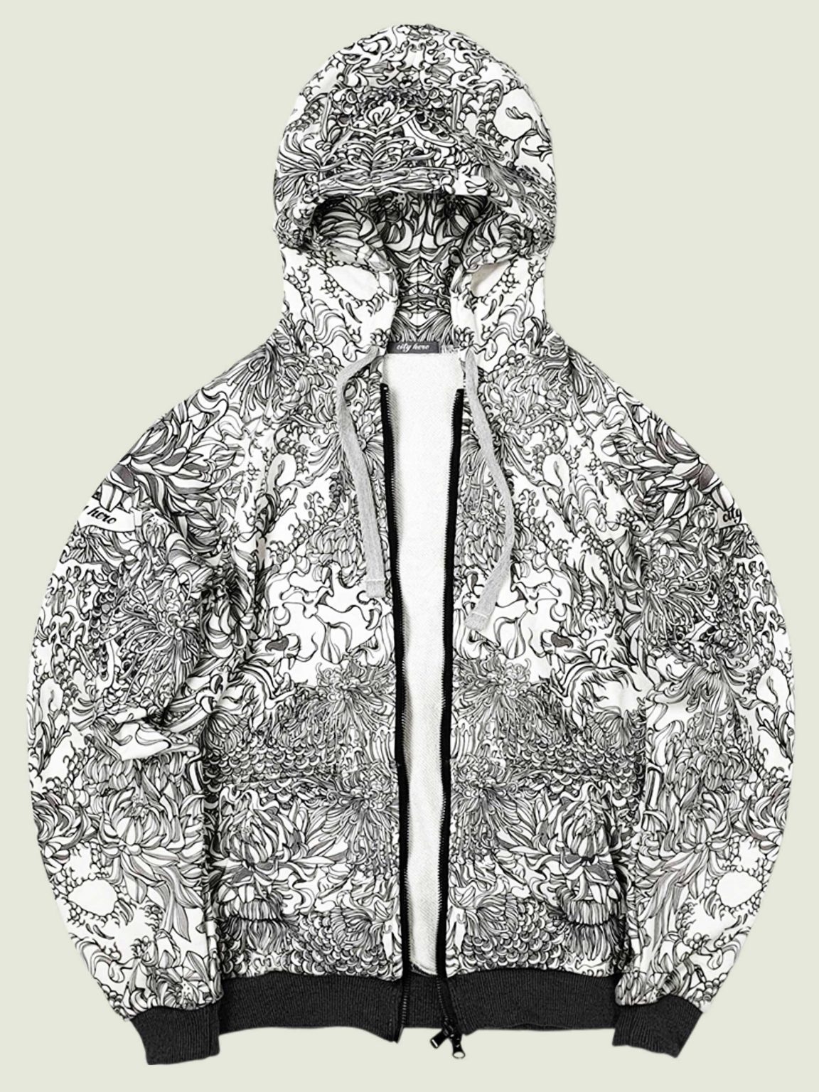 samurai story 3.0 milky hoodie na molnii 1