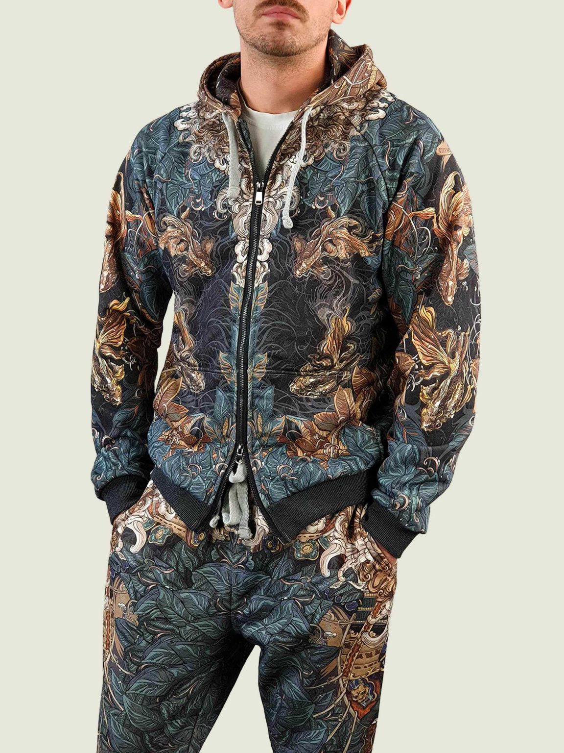 shiba hoodie na molnii 3