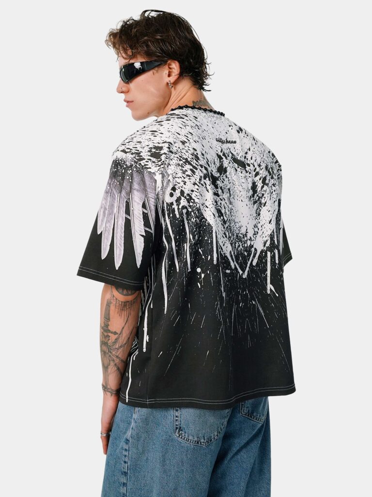 WINGS OF DARK WHITE [ФУТБОЛКА OVRSZ УНИСЕКС]