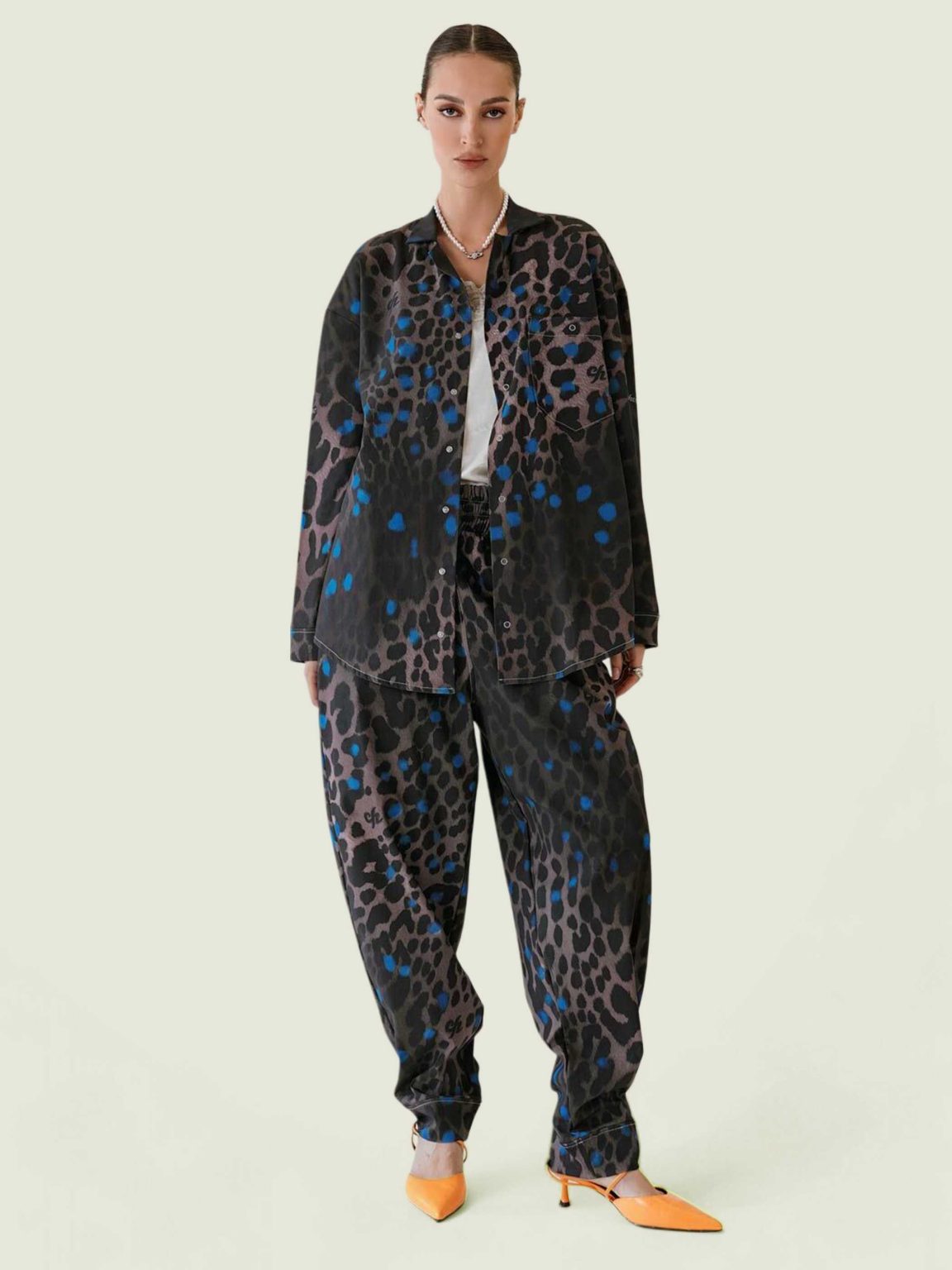 leopard pijama dlinnaya - 2