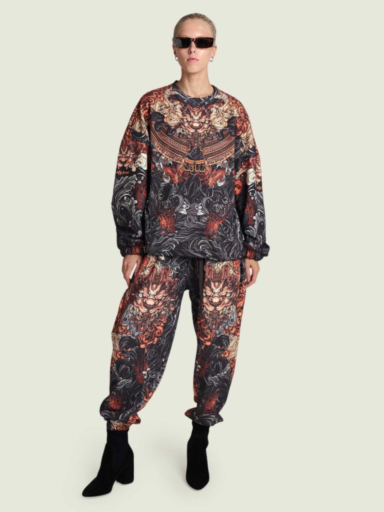 AKITA SAMURAI BLACK [СВИТШОТ OVRSZ УНИСЕКС]