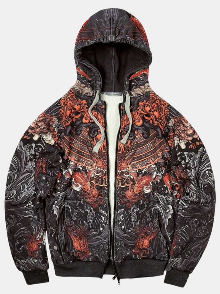 AKITA SAMURAI BLACK [ХУДИ НА МОЛНИИ УНИСЕКС]