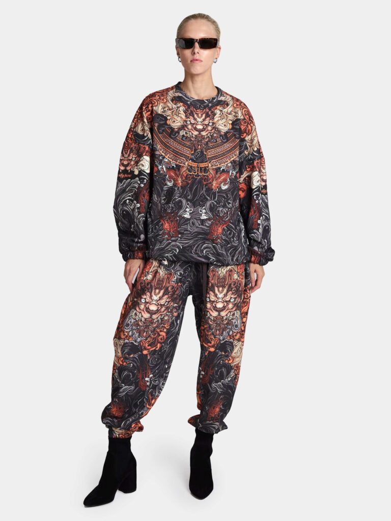 AKITA SAMURAI BLACK [СВИТШОТ OVRSZ УНИСЕКС]