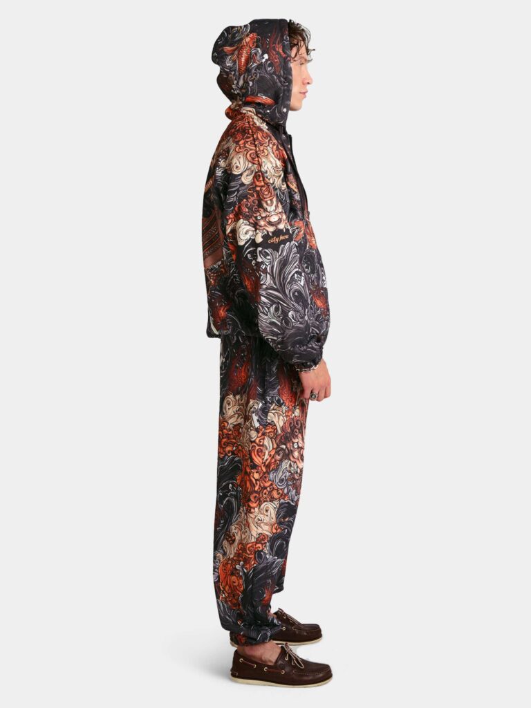 AKITA SAMURAI BLACK [ZIP-ХУДИ OVRSZ УНИСЕКС]