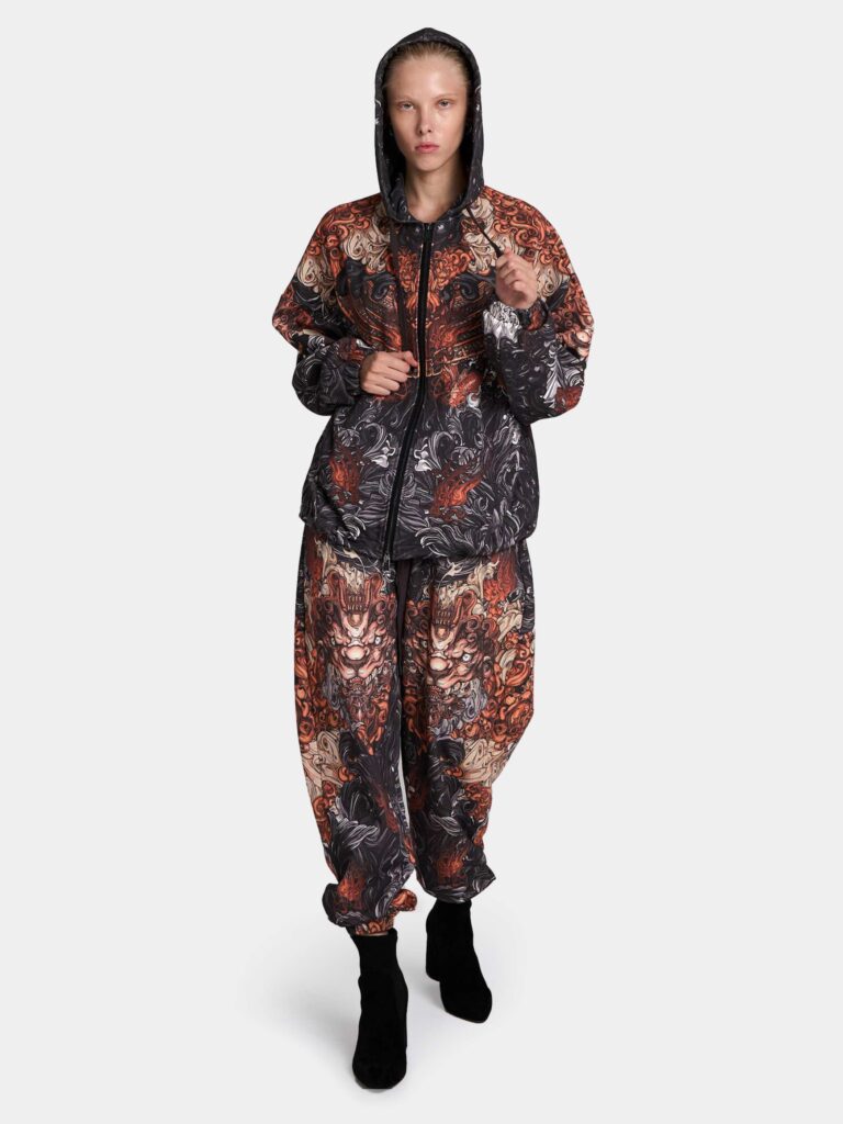 AKITA SAMURAI BLACK [ZIP-ХУДИ OVRSZ УНИСЕКС]