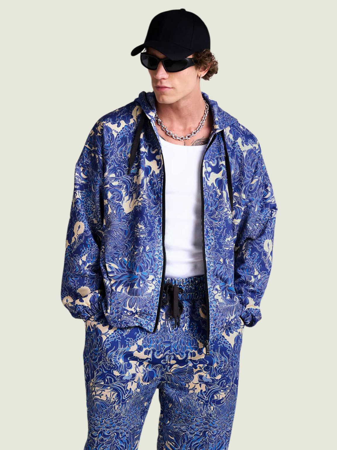 s.s. 3.0 ceramic ovrsz hoodie na molnii 6