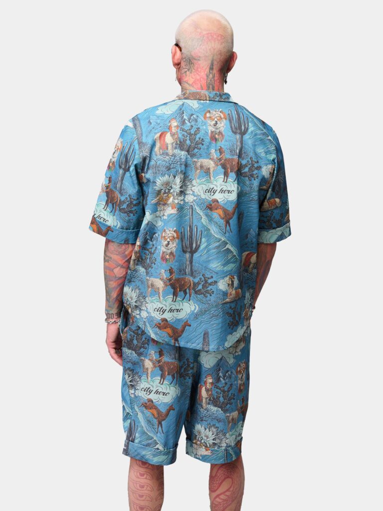 ЛАМЫ & АЛЬПАКИ [СТРИТ ПИЖАМА УНИСЕКС *short]