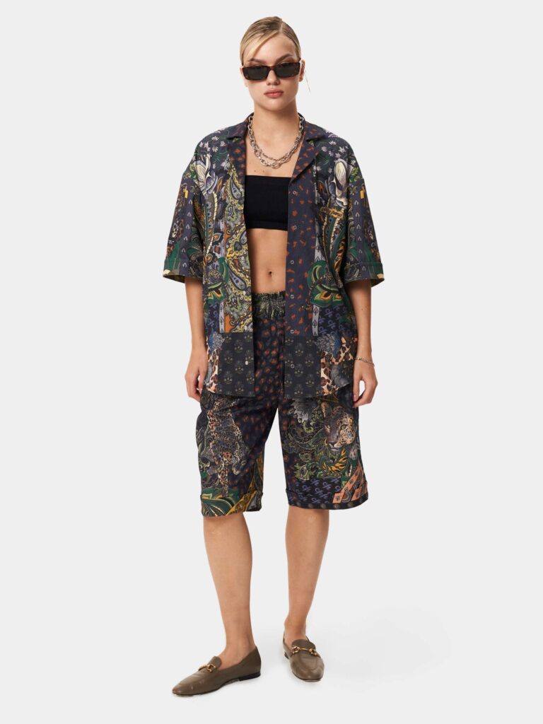 ПЕЙСЛИ [РУБАШКА OVRSZ УНИСЕКС *short]