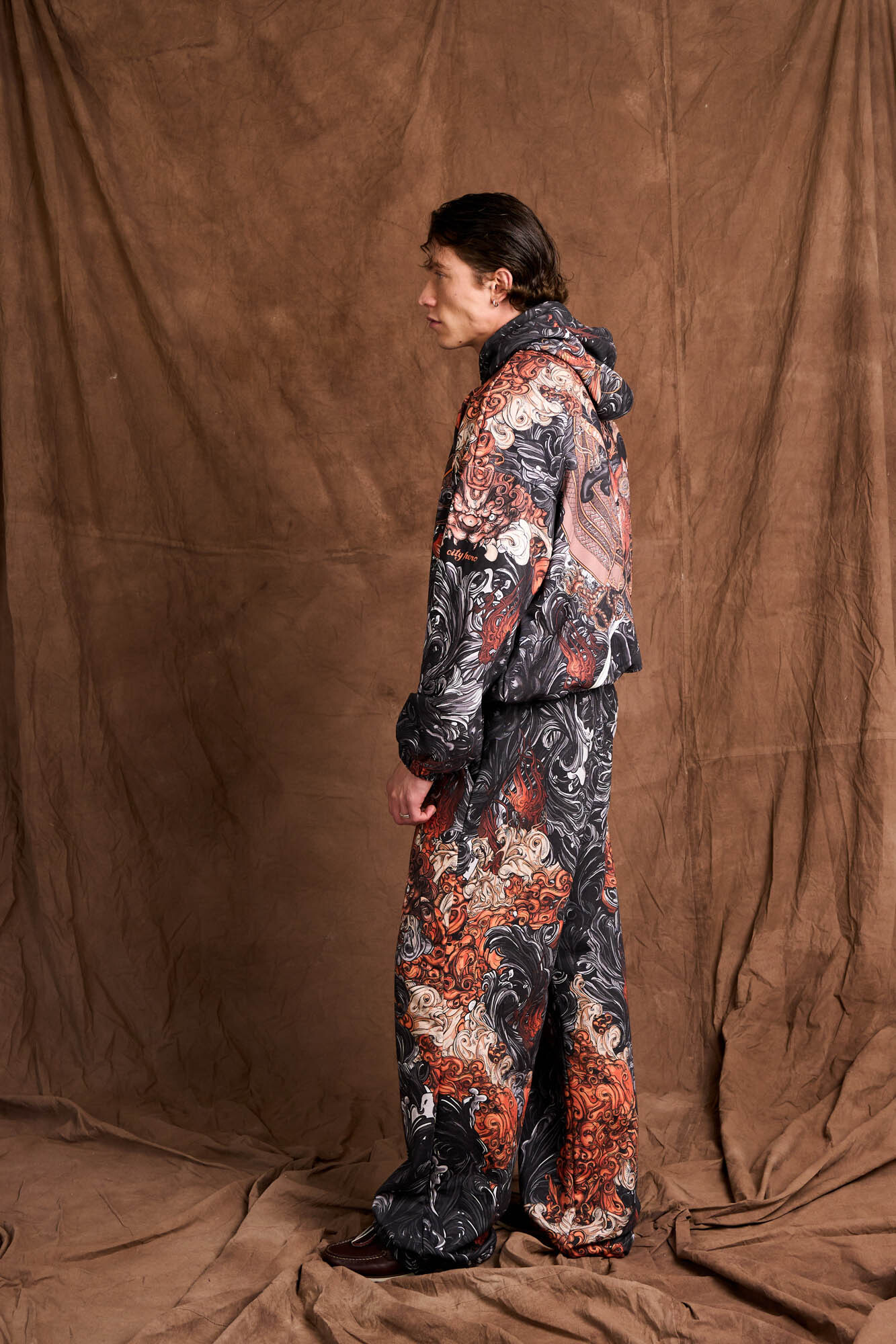 AKITA SAMURAI BLACK [ШТАНЫ ШИРОКИЕ OVRSZ УНИСЕКС]